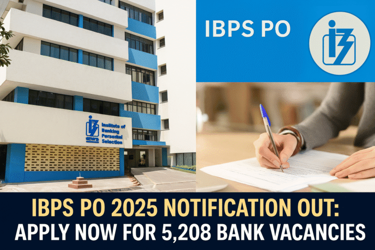 IBPS PO 2025 Recruitment Begins: Huge Opening for 5,208 Posts – Check Eligibility, Dates