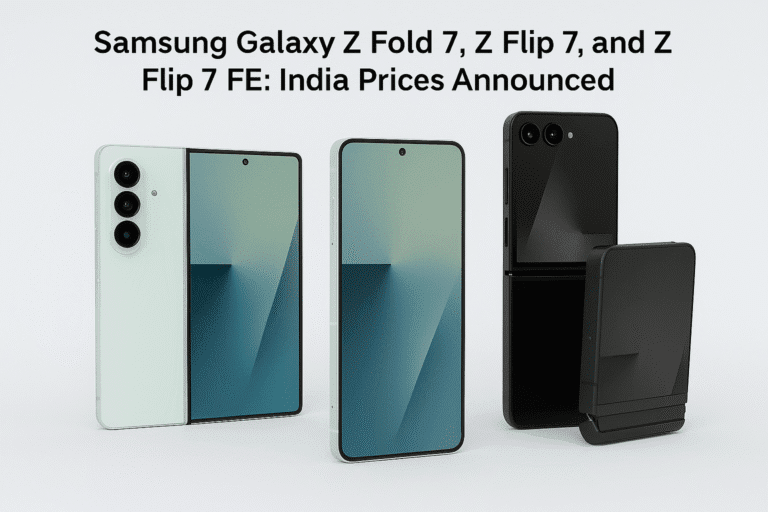 Samsung Galaxy Z Fold 7, Z Flip 7, and Z Flip 7 FE: India Prices Announced