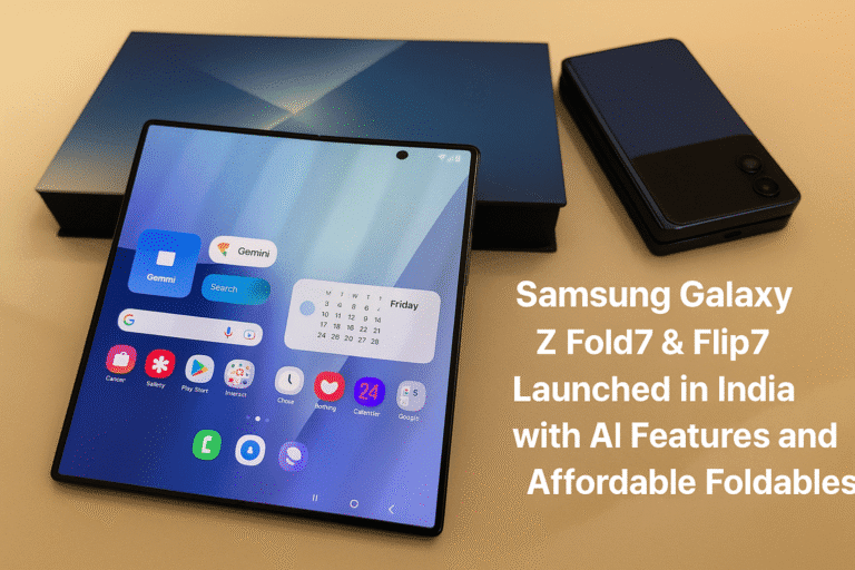 Samsung Galaxy Z Fold7 & Flip7 Launched in India with AI Features and Affordable Foldables
